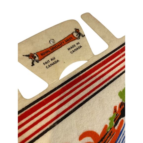 1980s 25 Inch Niagara Falls Pennant Souvenir Felt Flag Canada Rainbow - Picture 7 of 9